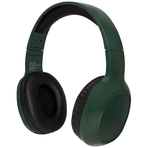 Bezdrátová sluchátka s mikrofonem Riff - Láhvově zelená