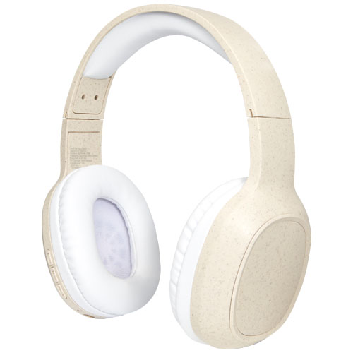 Bluetooth® sluchátka s mikrofonem z pšeničné slámy Riff
