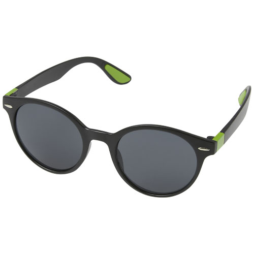 Kulaté trendy sluneční brýle Steven - Limetkově zelená