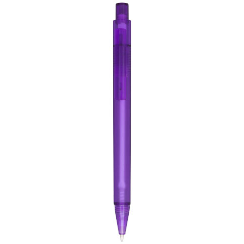 Kuličkové pero Calypso s efektem námrazy - Matná fialová