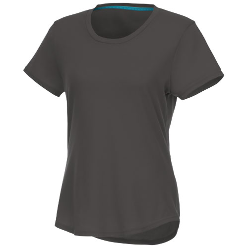 Recyklované dámské tričko s krátkým rukávem Jade - Bouřková šeď, XS