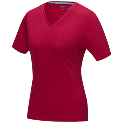 Dámské triko Kawartha s krátkým rukávem, organická bavlna - Červená, XS