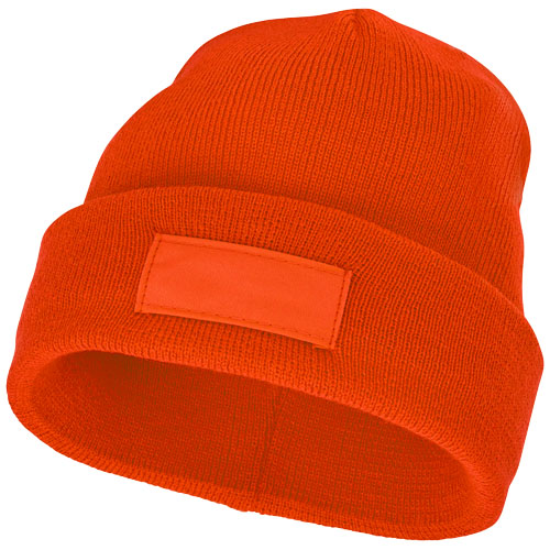 Čepice Boreas s políčkem na logo - Oranžová