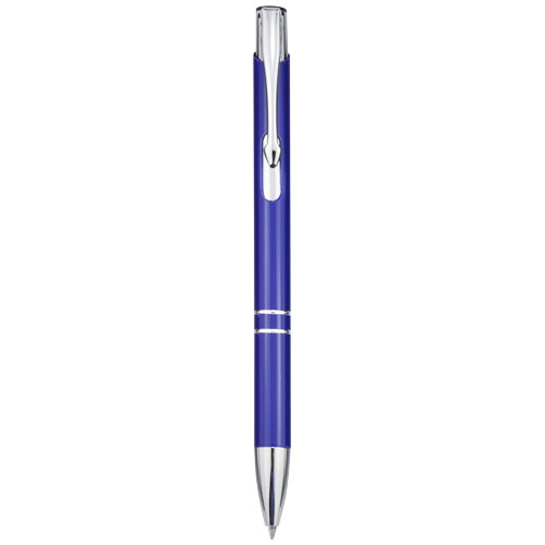 Moneta kuličkové pero z recyklovaného hliníku - Světle modrá