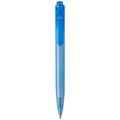 Plastové kuličkové pero Thalaasa z plastu recyklovaného z oceánu - Modrá