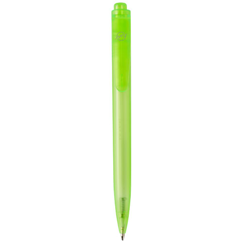 Plastové kuličkové pero Thalaasa z plastu recyklovaného z oceánu - Zelená