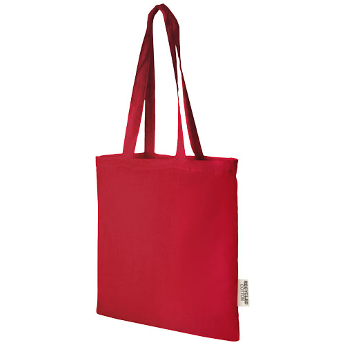 7l taška z recyklované bavlny Madras 140 g/m2 - Červená