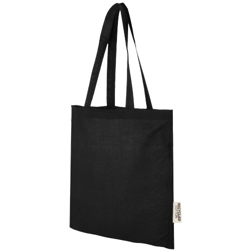 7l taška z recyklované bavlny Madras 140 g/m2 - Černá