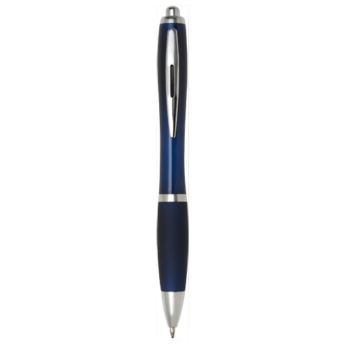 Barevné kuličkové pero Nash s barevným úchopem - Indigo