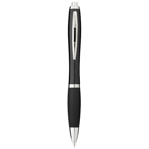 Barevné kuličkové pero Nash s barevným úchopem - Černá
