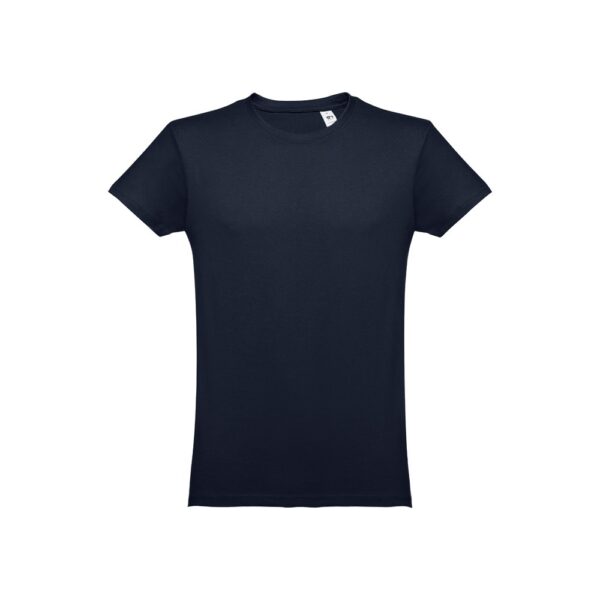THC LUANDA. Pánské tričko tubulárního bavlněného formátu - Tmavě modrá, L