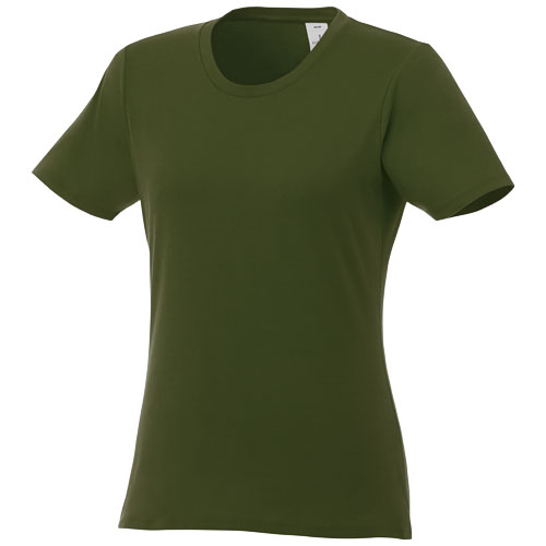 Dámské triko Heros s krátkým rukávem - Vojenská zelená, XS