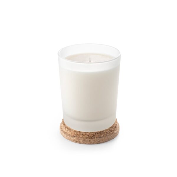 DUVAL. Aromatická svíčka ve skleněném kalíšku s dřevěným víčkem