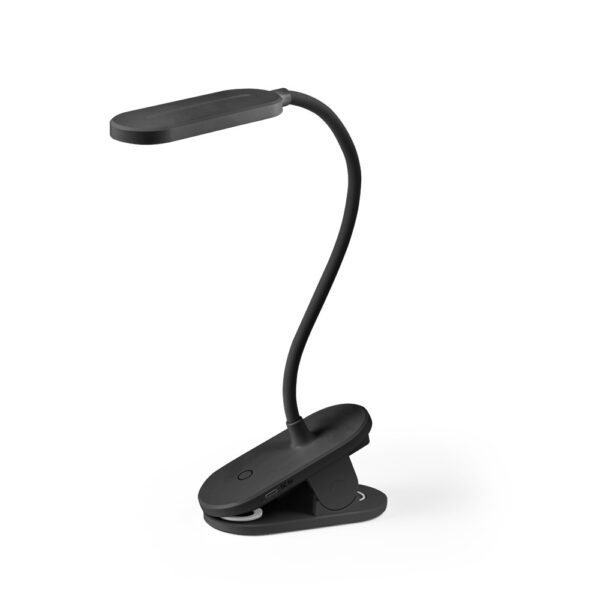 NESBIT II. Přenosná stolní lampa z recyklovaného ABS - Černá