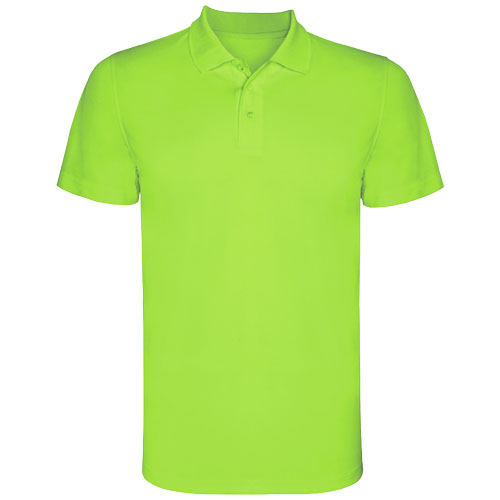 Monzha pánská sportovní polokošile s krátkým rukávem - Lime / Green Lime, S