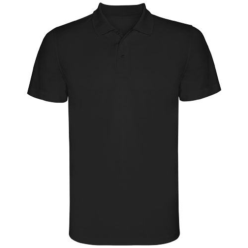 Monzha pánská sportovní polokošile s krátkým rukávem - Černá, S