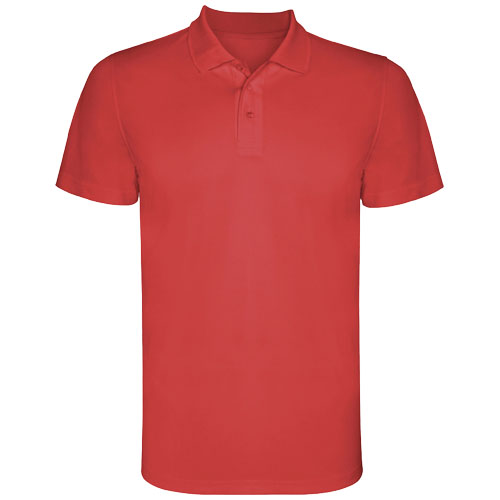 Monzha pánská sportovní polokošile s krátkým rukávem - Červená, S