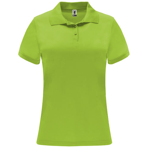 Monzha dámská sportovní polokošile s krátkým rukávem - Lime / Green Lime, S