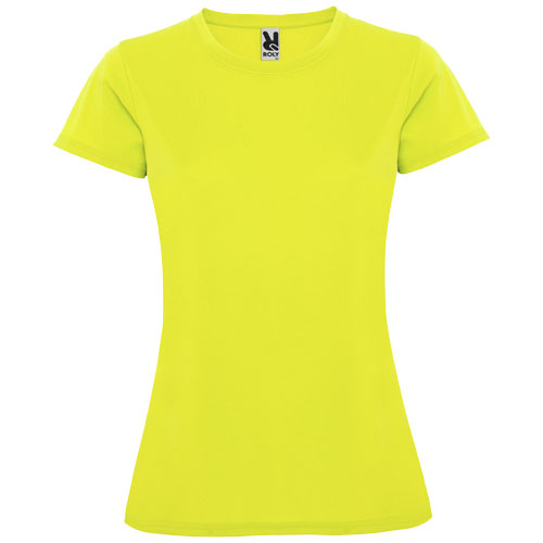 Montecarlo dámské sportovní tričko s krátkým rukávem - Fluor Yellow, S