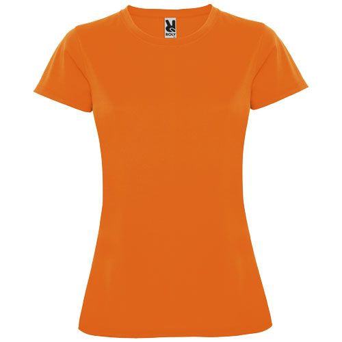 Montecarlo dámské sportovní tričko s krátkým rukávem - Fluor Orange, S