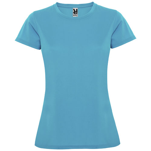 Montecarlo dámské sportovní tričko s krátkým rukávem - Tyrkysová, S