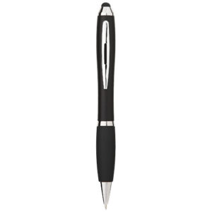 Kuličkové pero a stylus Nash s černým úchopem - Černá