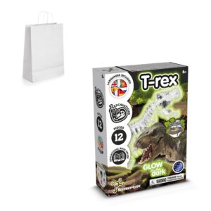 Fossil Excavation Kit II. Vzdělávací hra dodáváno s dárkovou taškou z kraftového papíru (90 g/m²), vyrobené z certifikovaného materiálu FSC™ a dalších kontrolovaných materiálů