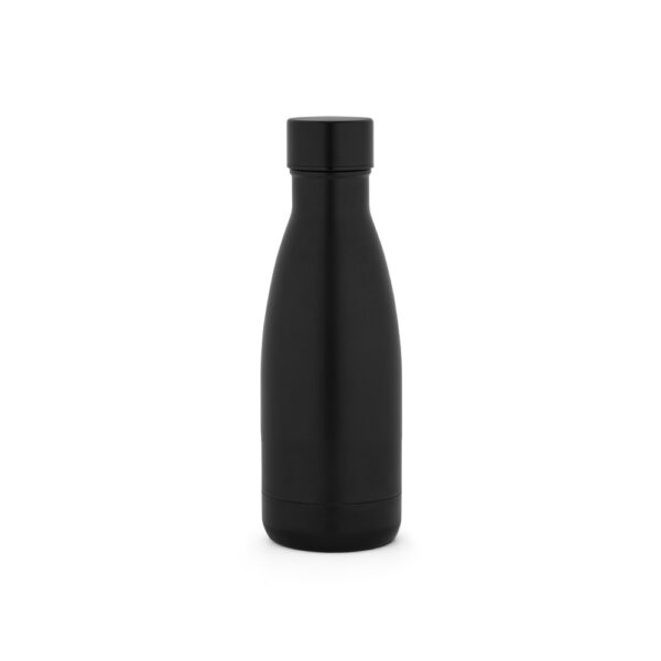 RE-BUFFON S. Termoska vyrobená z 90% recyklované nerezové oceli 400 ml - Černá, 400 ml
