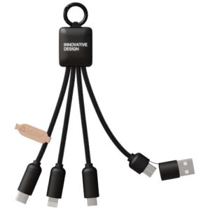 20W nabíjecí kabel 5 v 1 SCX.design C13 - Černá