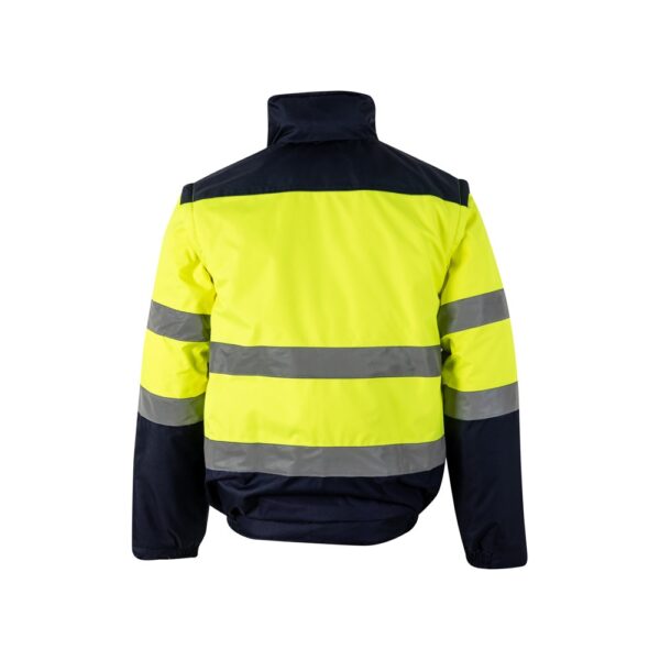 VL JUPITER. Dvoubarevná vycpaná bunda (180 g/m²) z polyesteru (100 %) s PU zátěrem