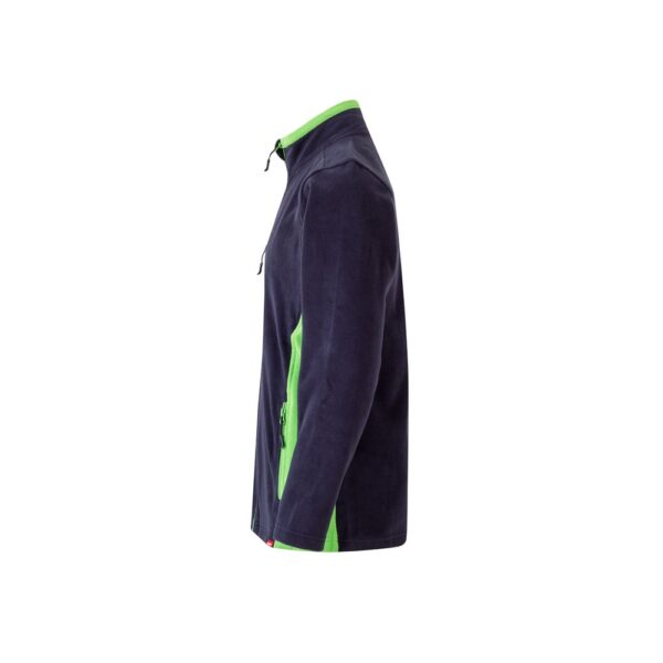 VL GERAS. Dvoubarevná fleecová bunda (220 g/m²) z polyesteru (100 %)