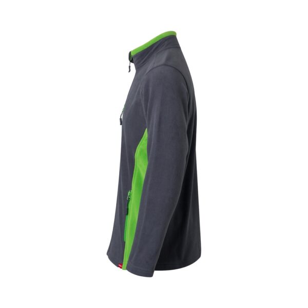 VL GERAS. Dvoubarevná fleecová bunda (220 g/m²) z polyesteru (100 %)