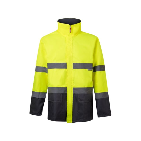 VL THEMIS. Dvoubarevná parka (190 g/m²), z polyesteru (100 %), s PU zátěrem - Šedá, XL