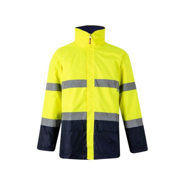 VL THEMIS LARGE. Dvoubarevná parka (190 g/m²), z polyesteru (100 %), s PU zátěrem - Modrá, 5XL