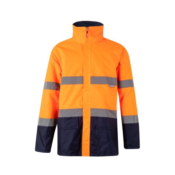 VL THEMIS LARGE. Dvoubarevná parka (190 g/m²), z polyesteru (100 %), s PU zátěrem - Modrá, 5XL