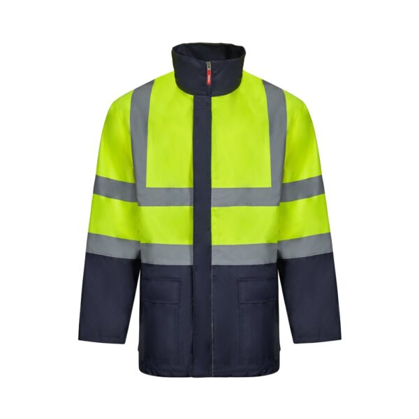 VL JUNO. Dvoubarevná parka 4v1 (180g/m²), z polyesteru (100%) s PU zátěrem - Modrá, XL