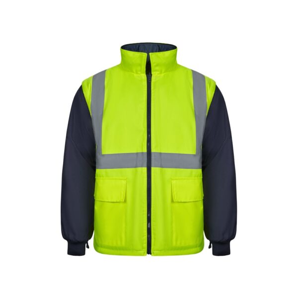 VL JUNO LARGE. Dvoubarevná parka 4v1 (180g/m²), z polyesteru (100%) s PU zátěrem