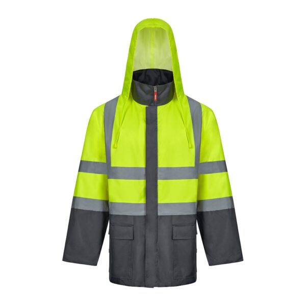 VL JUNO LARGE. Dvoubarevná parka 4v1 (180g/m²), z polyesteru (100%) s PU zátěrem