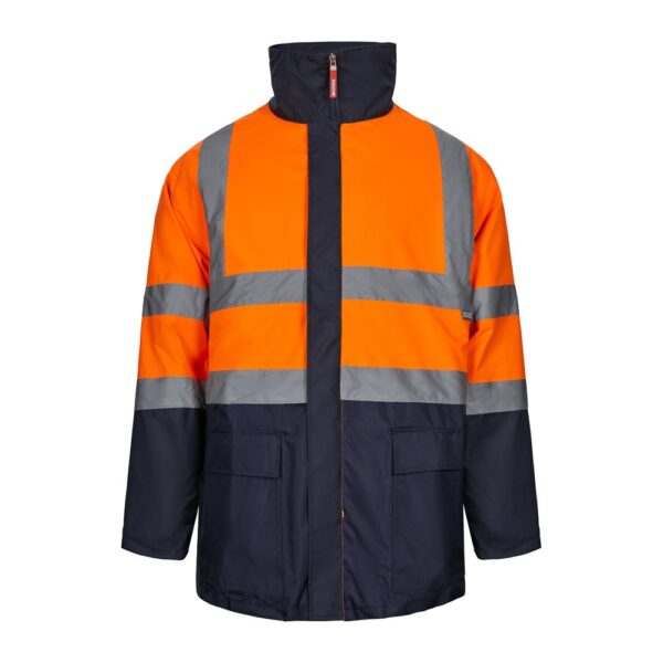 VL JUNO LARGE. Dvoubarevná parka 4v1 (180g/m²), z polyesteru (100%) s PU zátěrem - Modrá, 5XL