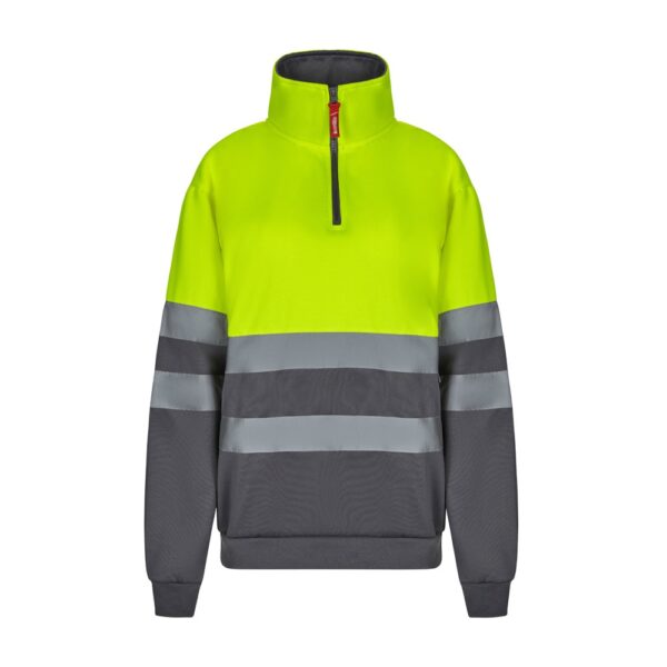 VL THOR LARGE. Dvoubarevná mikina (300 g/m²) z polyesterového fleecu (100 %) - Šedá, 5XL