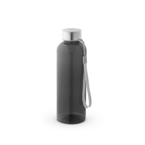 ENDERS M. Recyklovaného PET (100% rPET) láhev s lesklým průsvitným povrchem 600 ml - Černá, 600 ml