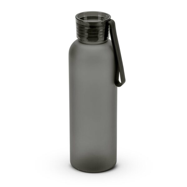 RIO rPET. Recyklovaného PET (100 % rPET) láhev s matným povrchem 600 ml - Černá, 600 ml