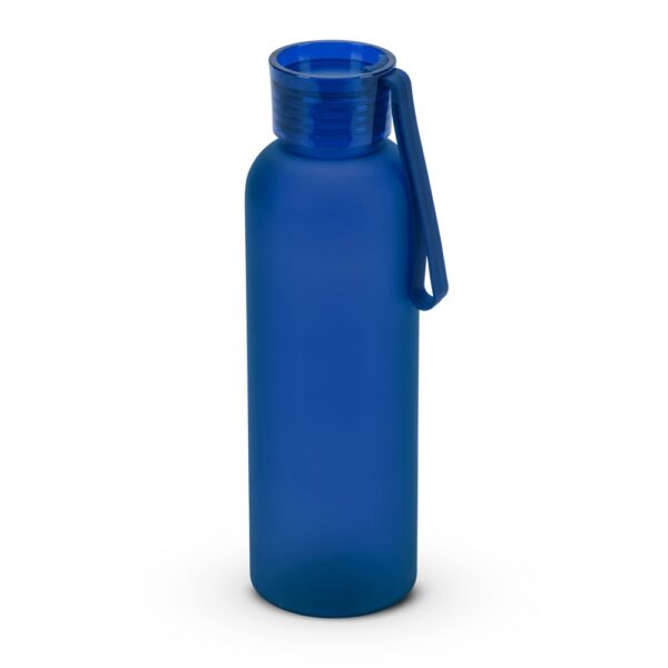 RIO rPET. Recyklovaného PET (100 % rPET) láhev s matným povrchem 600 ml - Modrá, 600 ml