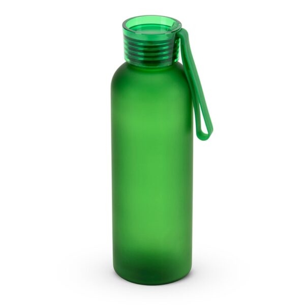 RIO rPET. Recyklovaného PET (100 % rPET) láhev s matným povrchem 600 ml - Zelená, 600 ml