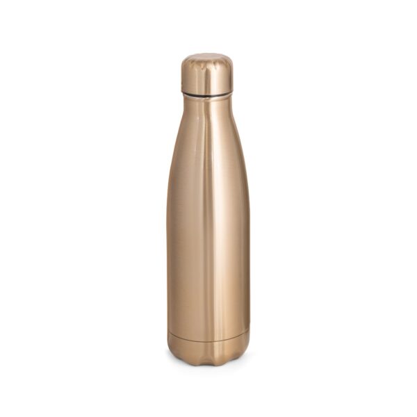 SHOW METALLIC. Láhev z nerezové oceli s matným kovovým povrchem 510 ml - Saténově zlatá, 510 ml