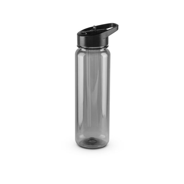GILMORE. Recyklovaného PET (100% rPET) sportovní láhev s lesklým průsvitným povrchem 750 ml - Černá, 750 ml