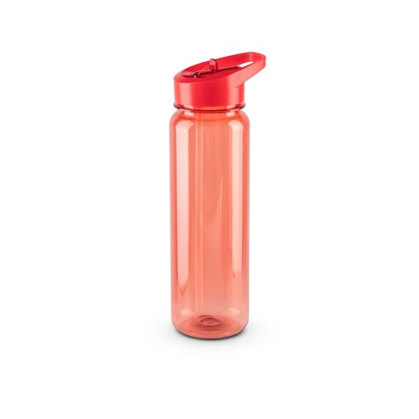 GILMORE. Recyklovaného PET (100% rPET) sportovní láhev s lesklým průsvitným povrchem 750 ml - Červená, 750 ml