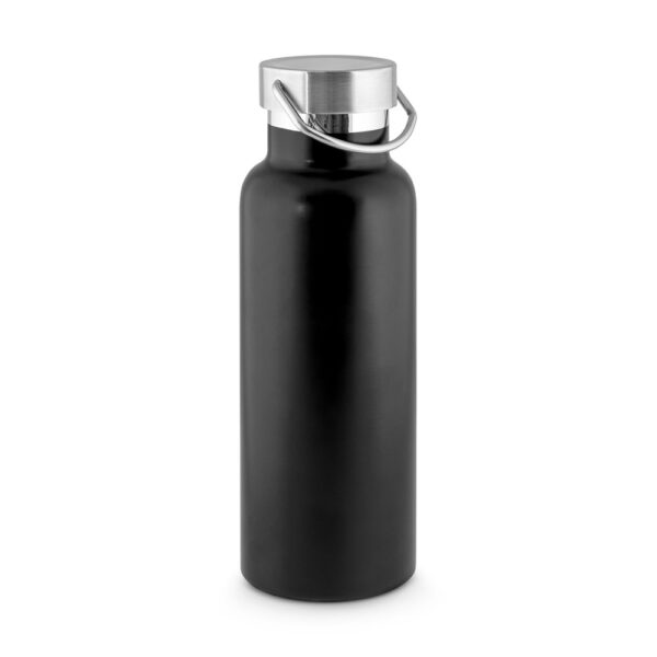 DUPLANTIS. Láhev z nerezové oceli (36% recyklace) s vakuovou izolací 810 ml - Černá, 810 ml