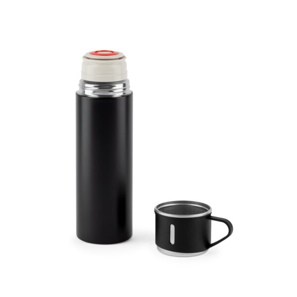 COMANECI. Dvouplášťová láhev z nerezové oceli (90% recyklace) s matným povrchem 490 ml