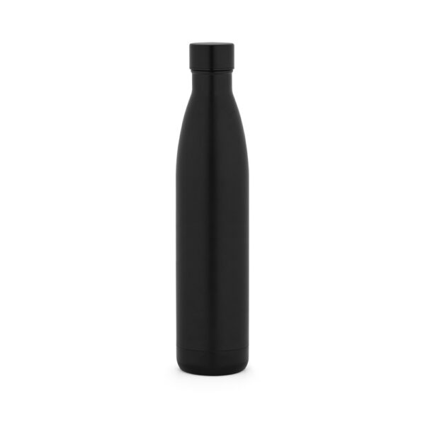 RE-BUFFON XL. Dvoustěnná láhev z nerezové oceli (90% recyklace) - Černá, 1000 ml